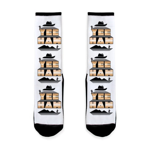 Retro 80s Yee Haw Socks